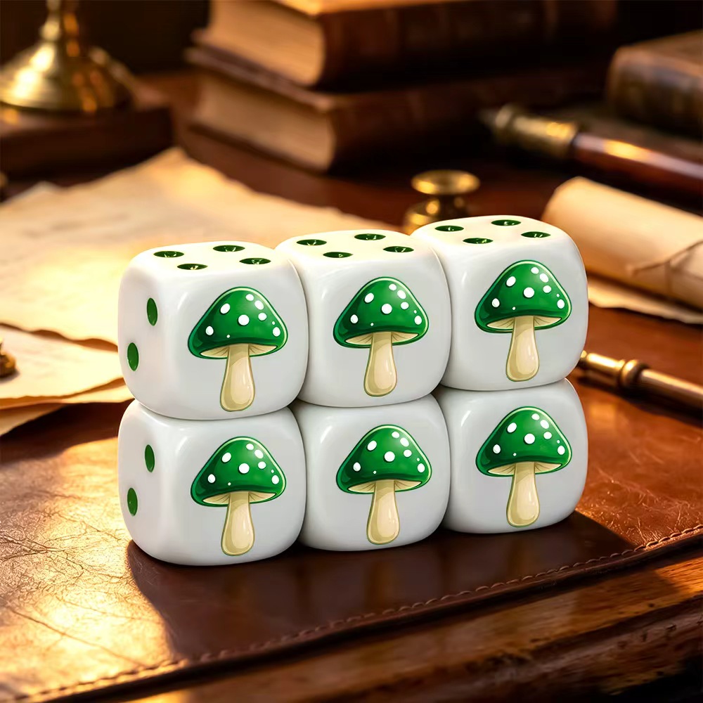 Board Game Dnd - Juego de 6 dados D6 con