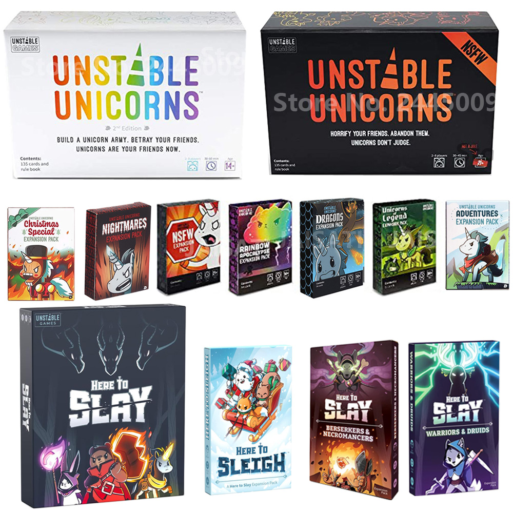 Board Game Zombie - Juego de cartas de unicornios para