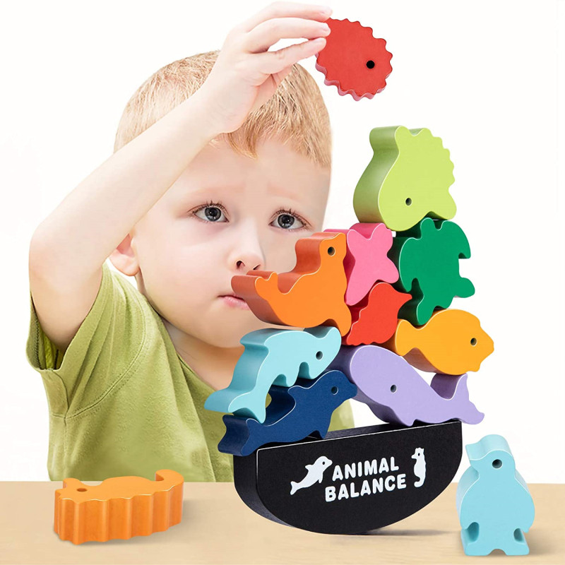 Board Game For 6 Years Old - Nuevos niños Montessori bloques de equilibrio