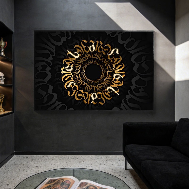Board Game Cafe - Pintura decorativa luminosa de estilo oscuro,