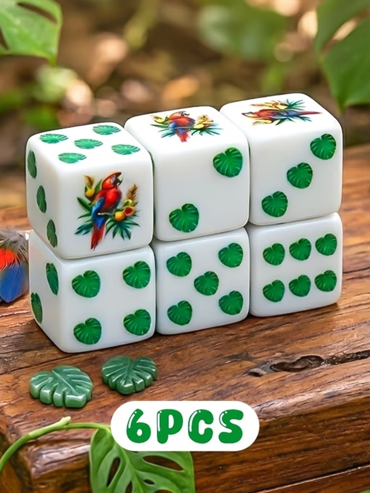 Board Game Dnd - Juego de dados D6 con plumas
