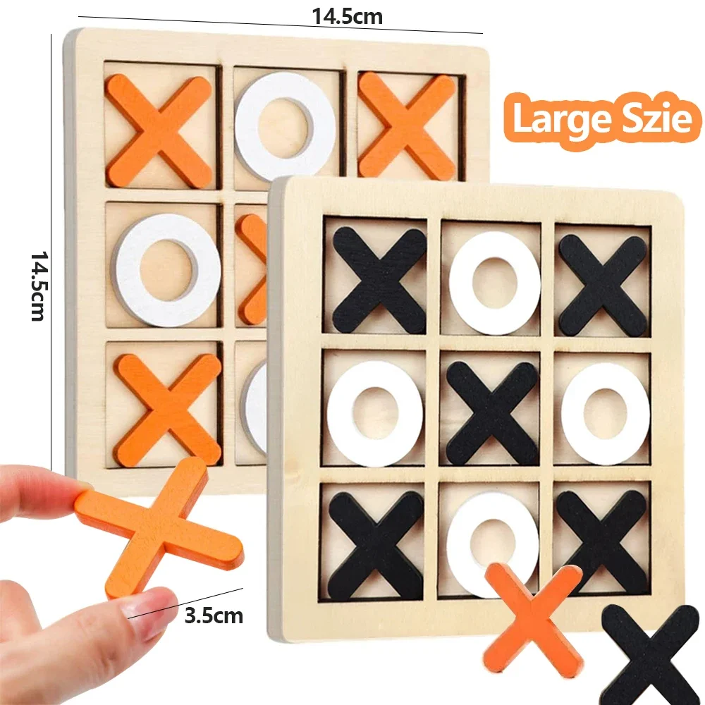 Juego de madera XO Tic Tac Toe - Board Game For 6 Years Old reseña y precio