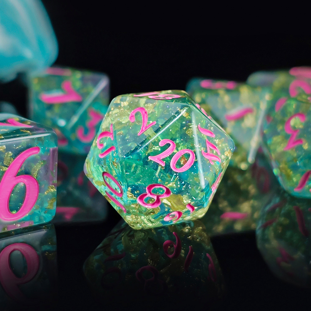 7 unids/set de dados de resina - Board Game Dnd reseña y precio