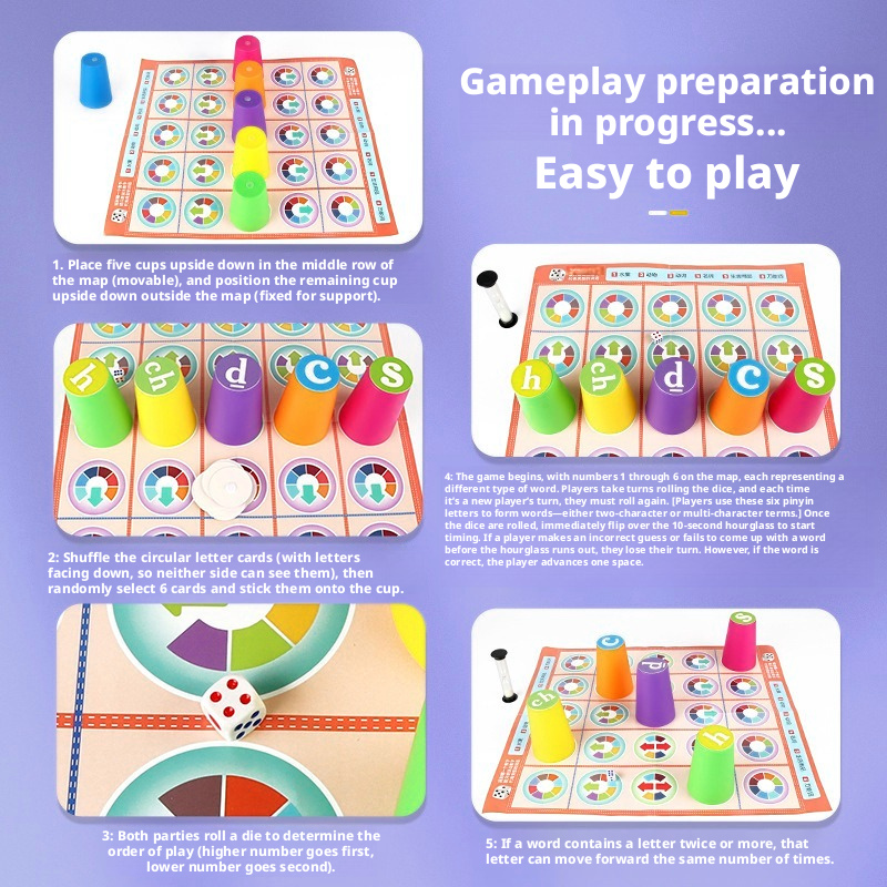Juego de mesa chino Pinyin par - Board Game For 6 Years Old reseña y precio