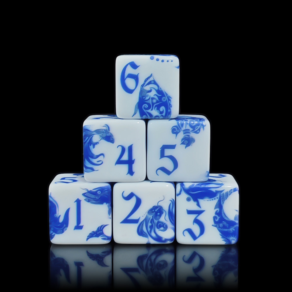 12 dados de porcelana azul y b - Board Game Dnd reseña y precio