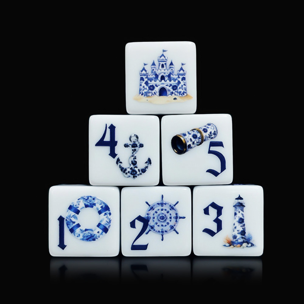12 dados acrílicos náuticos az - Board Game Dnd reseña y precio