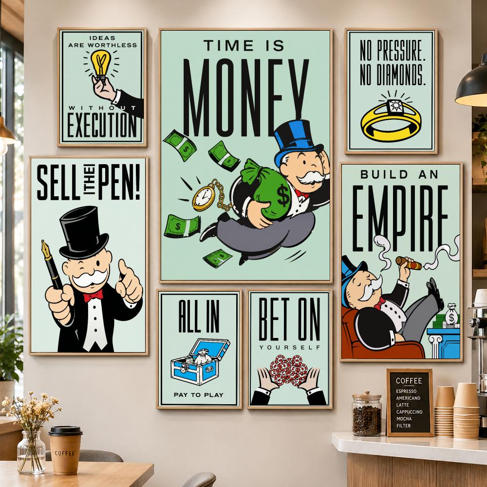 Póster Decorativo de Monopoly, - Board Game Cafe reseña y precio