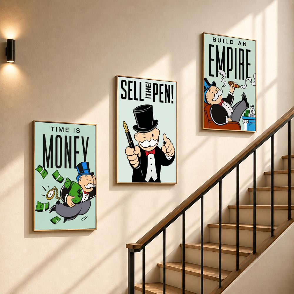 Póster Decorativo de Monopoly, - Board Game Cafe reseña y precio